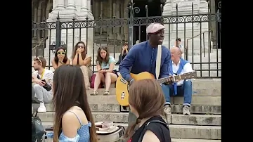 ça va, ça vient by an amazing street musician on the steps of Sacre Couer Basilica Paris May 2022