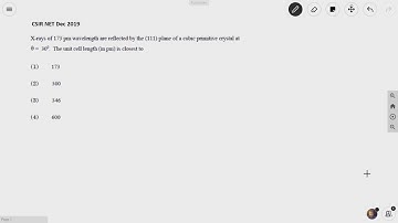 Solid State Chemistry CSIR NET Chemical Sciences Dec 2019