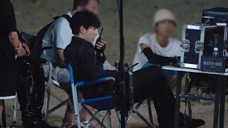 Dylan Wang working hard - Behind the Scenes of Tango by the Sea MV [FanCam]
