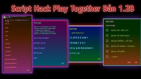Script Hack Play Together Bản 1.28 Đầy Đủ Chức Năng Lọc, Lock Cam, 0 Miss, Cá Cắn Nhanh