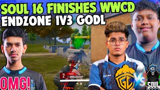 iQOOSouL Aggressive 16 Finishes WWCD😳 SouL NAKUL & JOKER on Fire🔥 1v3 GodL in End Zone🥵 Team SouL🚀