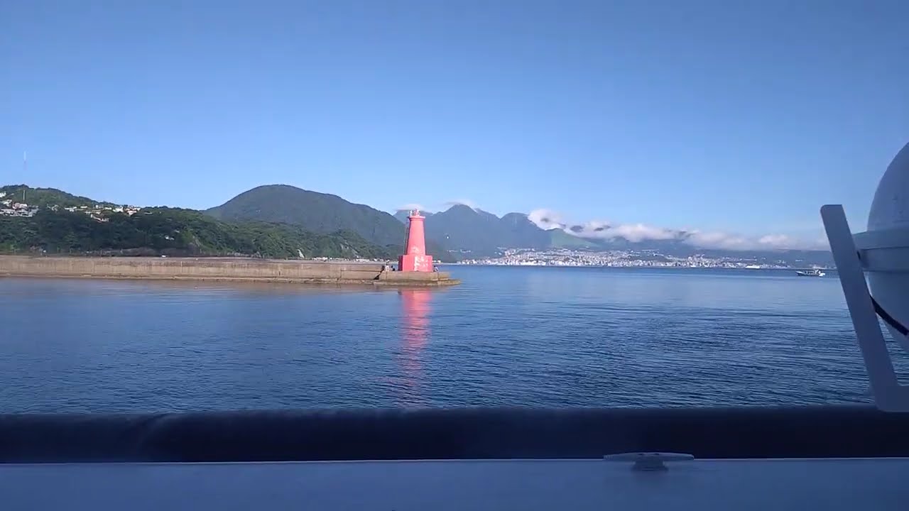 【側面展望】大分第一ホーバードライブ 大分空港航路 西大分港→大分空港