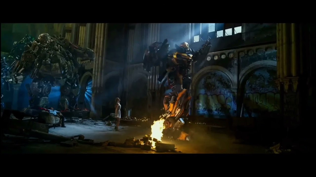 Transformers age of extinction bumblebee dance in deleted scenes YouTube