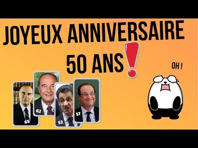 Joyeux Anniversaire 50 Ans Humour Pour Homme Youtube