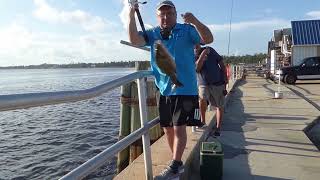 Fishing for mangrove snapper in Panama City , Florida.