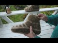Тапочки-носочки из собачьей шерсти из пряжи ручного прядения