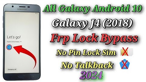 🔥All samsung android 10 frp bypass 🔥// Galaxy J4 2028) Google frp unlock Done - 2024✅