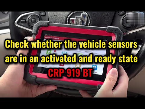 Launch CRP919BT Tutorial: Check If Vehicle Sensors are in an Activated and Ready State- launchx431.f
