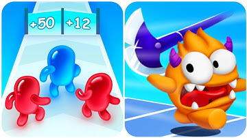 Giant Blob 3D Vs Join blob Who Will Win?  All New Levels Game Mobile Walkthrough iOS, Android