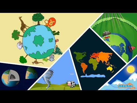 행성 지구 - 구조, 대륙, 해양 및 기타 정보 - 지구의 날 | Mocomi의 교육용 비디오