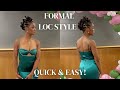 Loc Petals Mohawk  Tutorial on Short/ Medium Length Locs| Quick &amp; Easy Loc Style! | DaeLocs