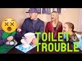 PLAYING TOILET TROUBLE WITH TOILET WATER! (Game Night Gets Disgusting)