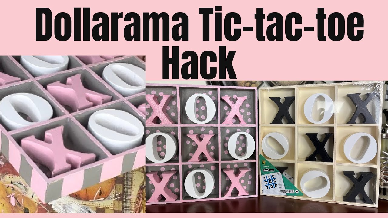 "DIY Home Decor Hack Using Dollarama's TicTacToe Game...Make It Fun Again!" YouTube