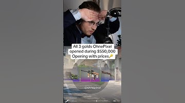 OhnePixel has crazy gold luck🎲 #ohnepixel #gaming #twitch #csgo #cs2 #shorts #funnyvideo