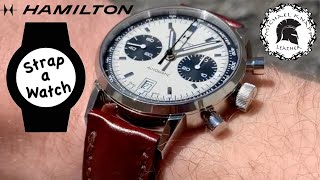 Hamilton Intra-Matic Auto Chrono on a New Cedar Shell Cordovan Leather Watch Strap & THANKS OISIN!!!
