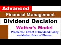 Walter Model Dividend Decision , Problems Financial Management,