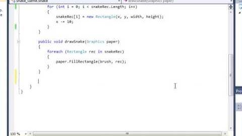 C Sharp Tutorial Snake Game  - Part Two Controlling the Snake