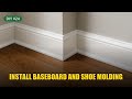 Install Baseboard and Shoe Molding: Mitered, Coped, and Caulked | DIY Guide #24