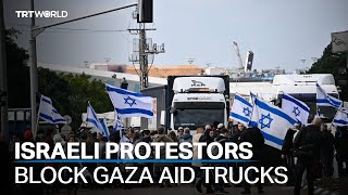 Israelis block aid trucks bound for Gaza at Ashdod port