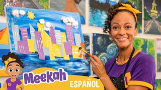 Meekah hace una obra maestra  ¡Hola Meekah!  Amigos de Blippi | Videos educativos