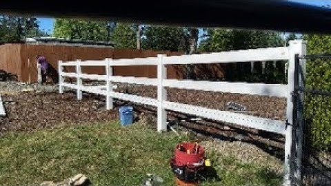 How To: Build a White Vinyl Split-Rail Fence