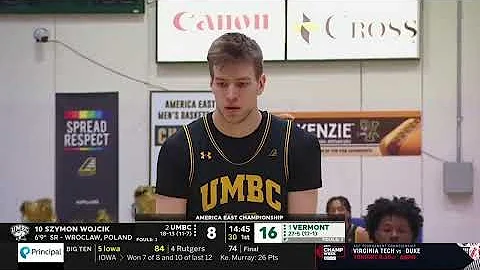 6'9 Szymon Wojcik's 2021-22 UMBC Highlights