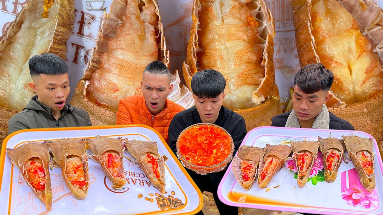 hải sản hữu bộ New 2022 Hữu Bộ | Tôm Mũ Ni Sống Sốt Siêu Cay | Lobster with Spicy Sauce