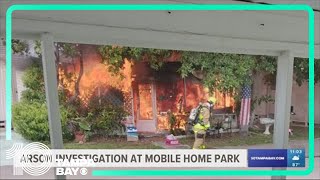 Police investigating arson at Largo mobile home park