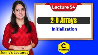 C_54 Two Dimensional(2D) Arrays in C | Initialization of 2D Arrays