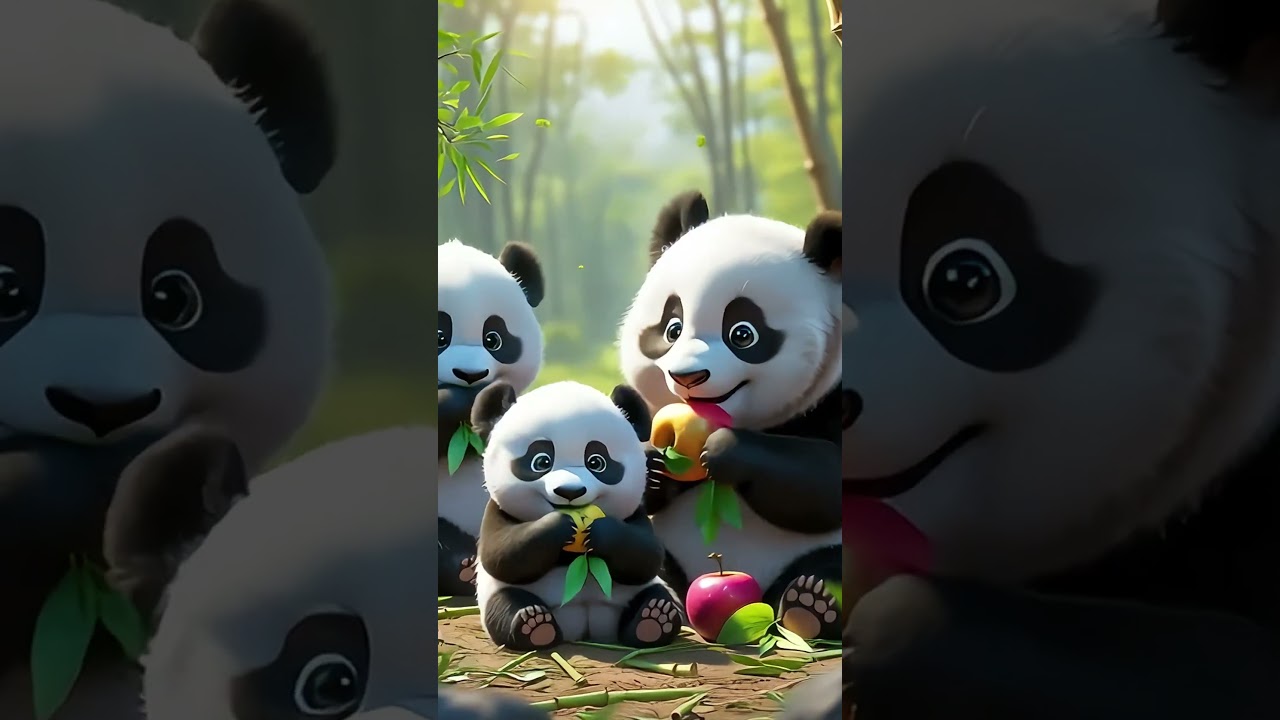 Cuteness Overload: Three Baby Pandas' Lunch Break 🐼🌞 