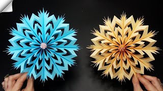 3D PAPER SNOWFLAKE easy