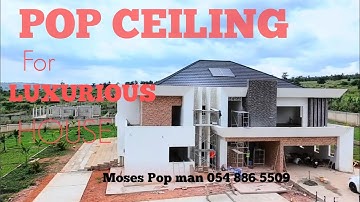 We transformed this LUXURIOUS house with Pop ceiling & wall skimming || Building in Ghana 🇬🇭