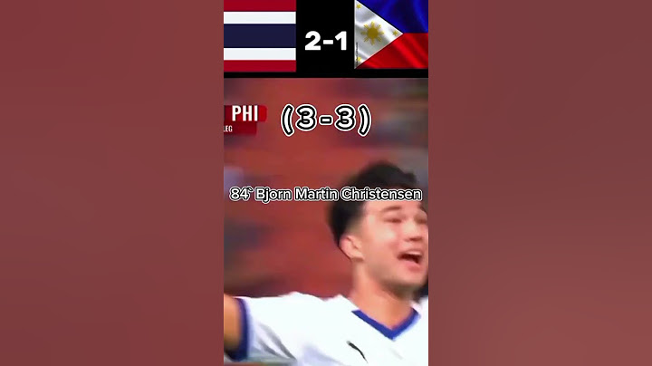 Thailand national team vs Philippines national ทีมชาติไทยปะทะทีมชาติฟิลิปปินส์ อาเซียนคัพ