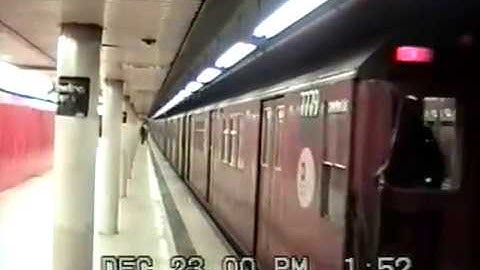 IRT Lexington Av Line: R26 Redbird 5 Train Ride to Dyre Avenue (12/23/2000)