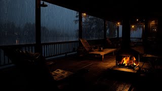 [3 Hours] Soothing Sounds Of Rain And Thunder On The Balcony For Quiet Study And Rest