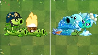 Team (Mega + Torchwood) VS Team (Ice shroom + Missile Toe) - Who Will Win? - PvZ2 Team Plant