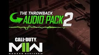 COD MW2 | MW3 THE THROWBACK AUDIO PACK 2 Weapon Bundle Hard Unlocked PS XBOX PC - Ultra Rare