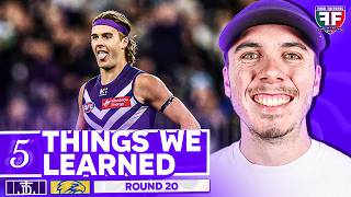 5 THINGS WE LEARNED from Fremantle v West Coast | AFL Round 20 2026