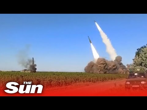 Ukrainian forces fire three large ballistic missiles at Russian positions.