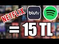 İnternette 5-10 TL'ye Paket Halinde Satılan BLUTV, Netflix ve Spotify Premium Hesaplarını Denedik!