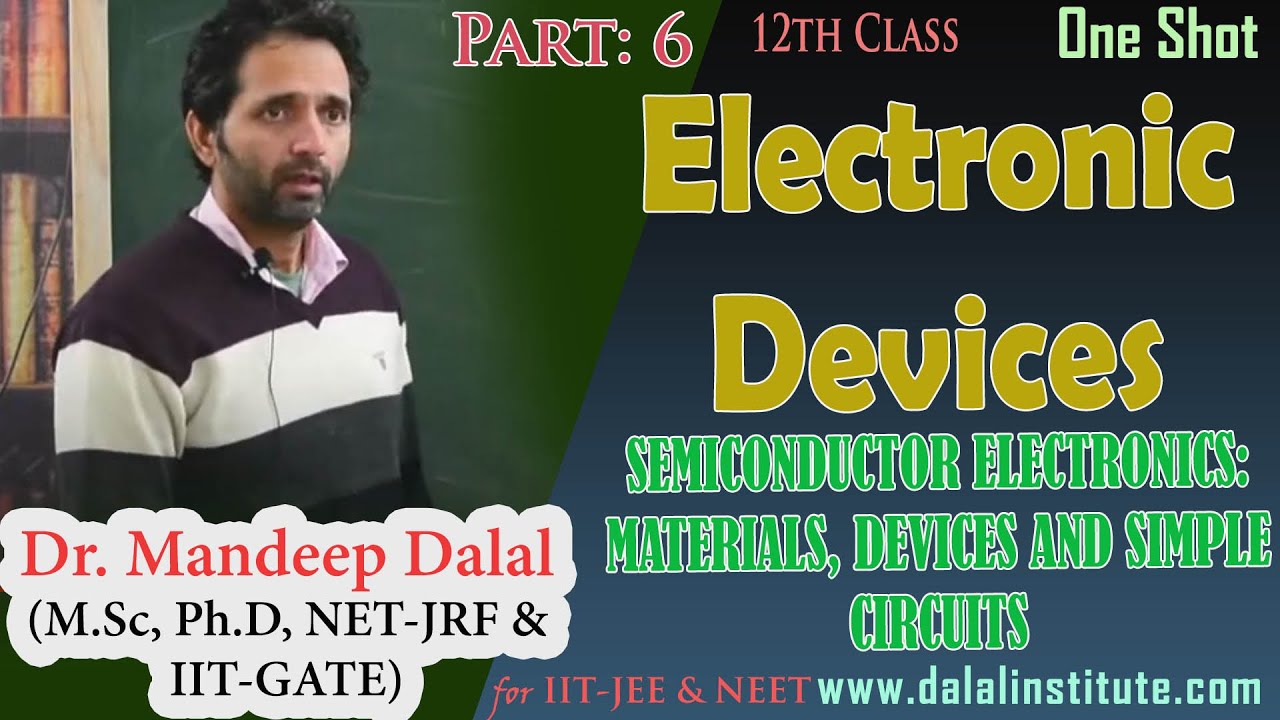 Part 6:  Semiconductor Electronics Materials, Devices and Simple Circuits (Chapter 8 - Physics)
