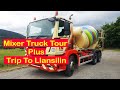 Concrete mixer truck tour and trip to Llansilin Wales