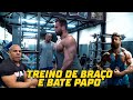 TREINO DE BRAÇO - PAPO RETO COM JORLAN MANDANDO A REAL E SHAPE DO GORILA