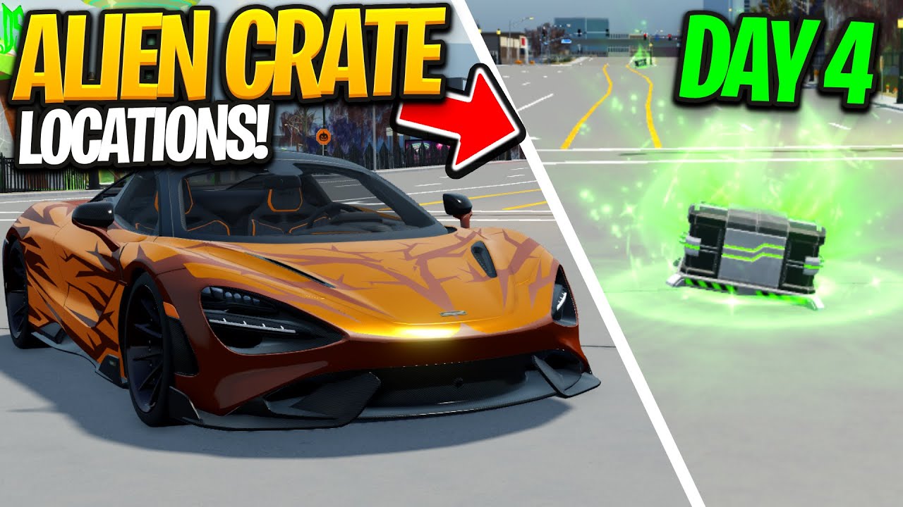 *DAY 4* EVERY ALIEN CRATE LOCATION IN DRIVING EMPIRE! (HALLOWEEN EVENT ...