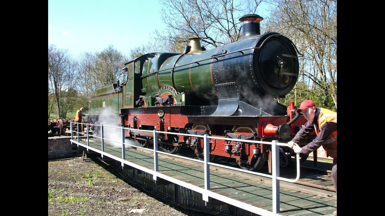 City of Truro on turntable at Pickering.