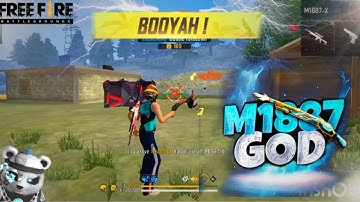 Free Fire M1887 God  | free fire 1vs1 costume gameplay #trending #freefire