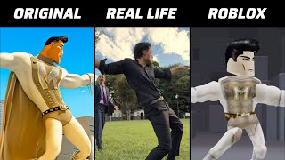 Metro Man Edit Original Vs Roblox Vs Real Life