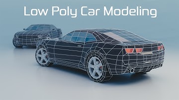 Blender Timelapse: Low Poly Car Modeling