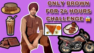 Only Brown For 24 Hourschallenge With Brother Bout Aokha Challenge C