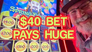$40 BET BONUS after I changed my Bet #casino #dragonlink #slots screenshot 3